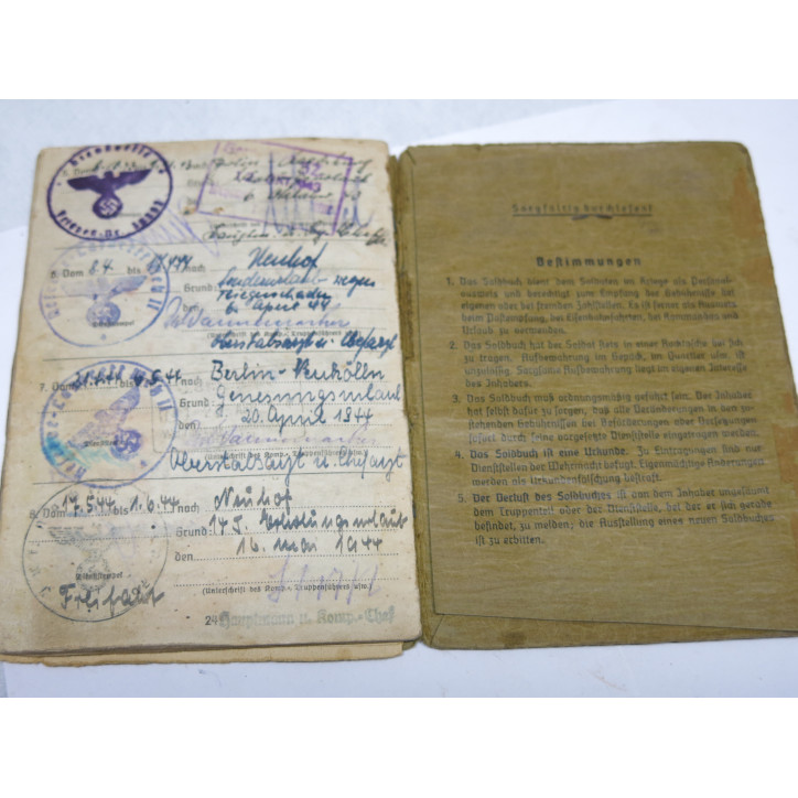 Soldbuch Allemand Wh  ref  88 
