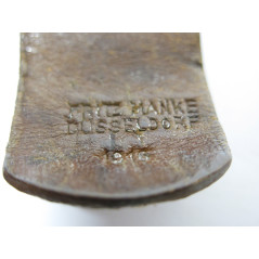 Belle boucle acier Allemande Prusse avec cuir  ww1 ref  47