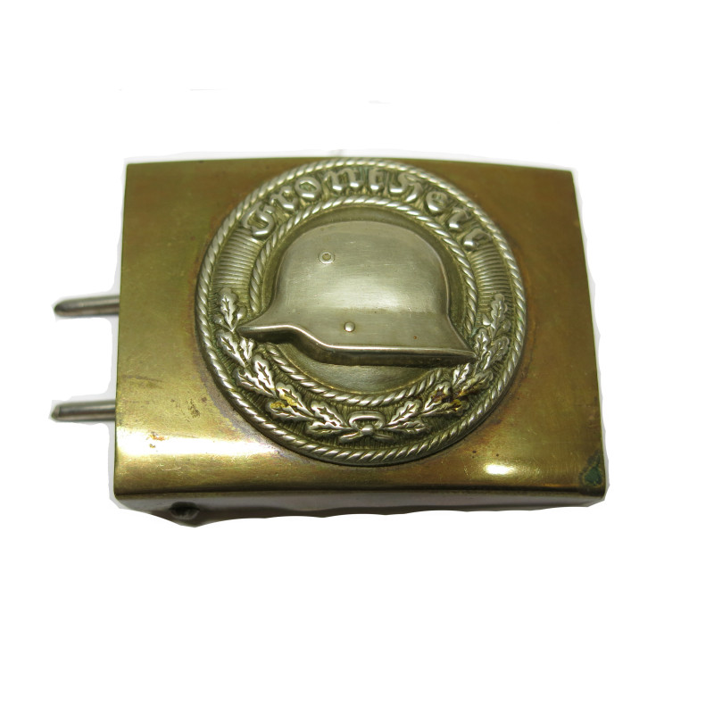 Belle boucle laiton Allemande Stahlhelm ref 125