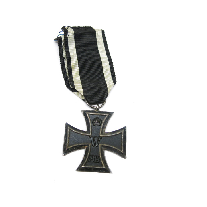 Croix de fer originale Allemande 14/18 avec son  ruban ref 18