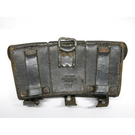 Cartouchiere cuir Mauser 98K originale 1941 ref 188