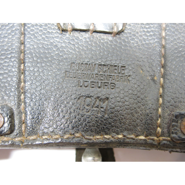 Cartouchiere cuir Mauser 98K originale  1941 ref  188