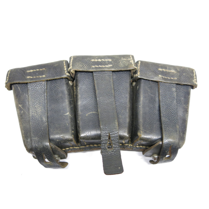 Cartouchiere cuir Mauser 98K originale  1942 ref  852
