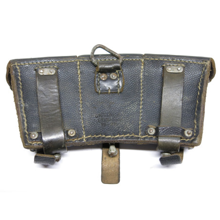 Cartouchiere cuir Mauser 98K originale 1942 ref 852