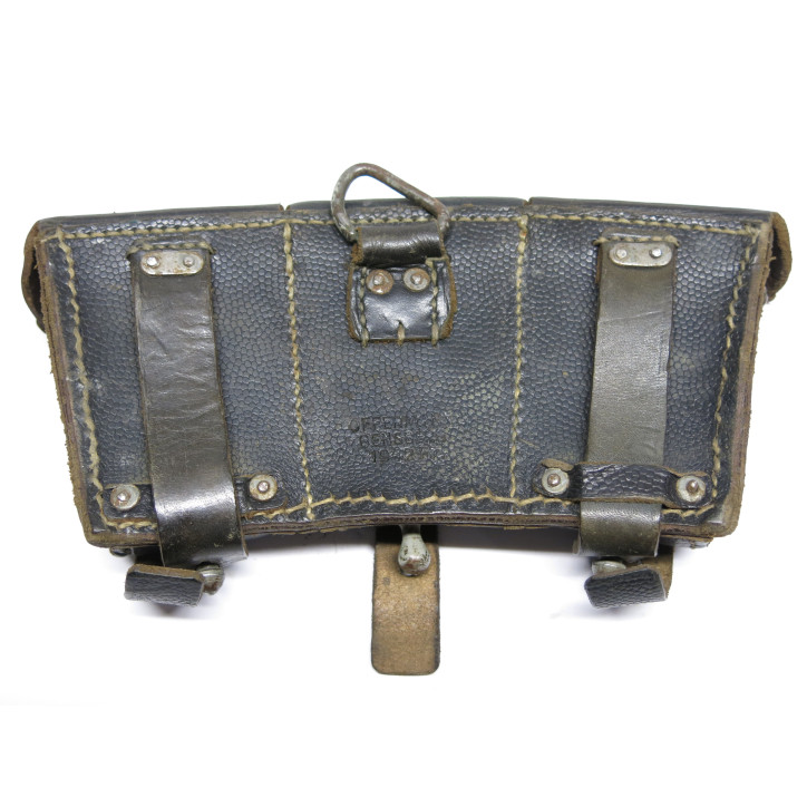 Cartouchiere cuir Mauser 98K originale  1942 ref  852