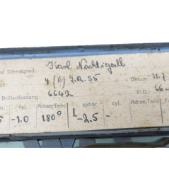 Boite en tole avec lunette Dienst  brille Allemande originale  ww2 ref 102  ref 28 