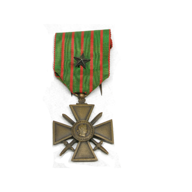 Croix de guerre 1914/1918 1 etoile  Ref 47