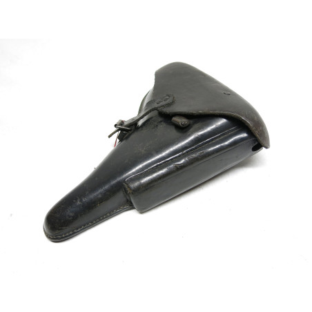 Etui cuir Luger P08 original 39/45 modifié Indochine ref 900