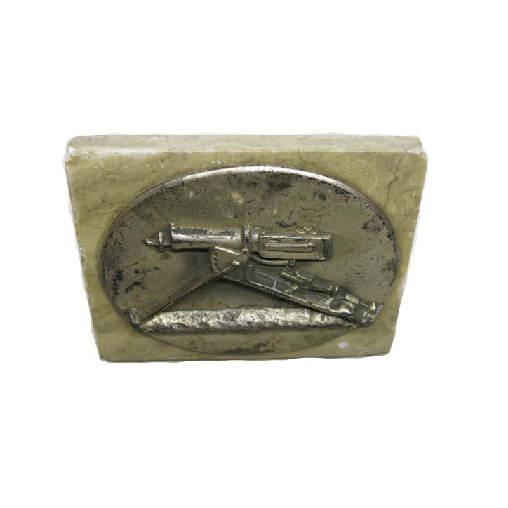Plaque commemotative Allemande  tireur MG 08 14/18 ref bo doc 