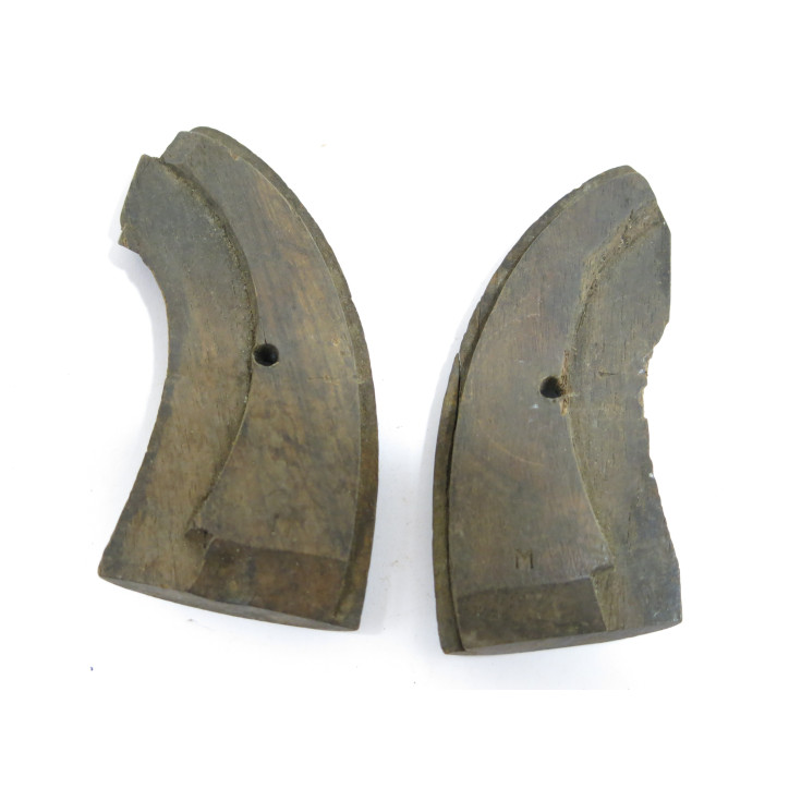 Plaquettes de crosse bois revolver Lefaucheux 1854 -58 