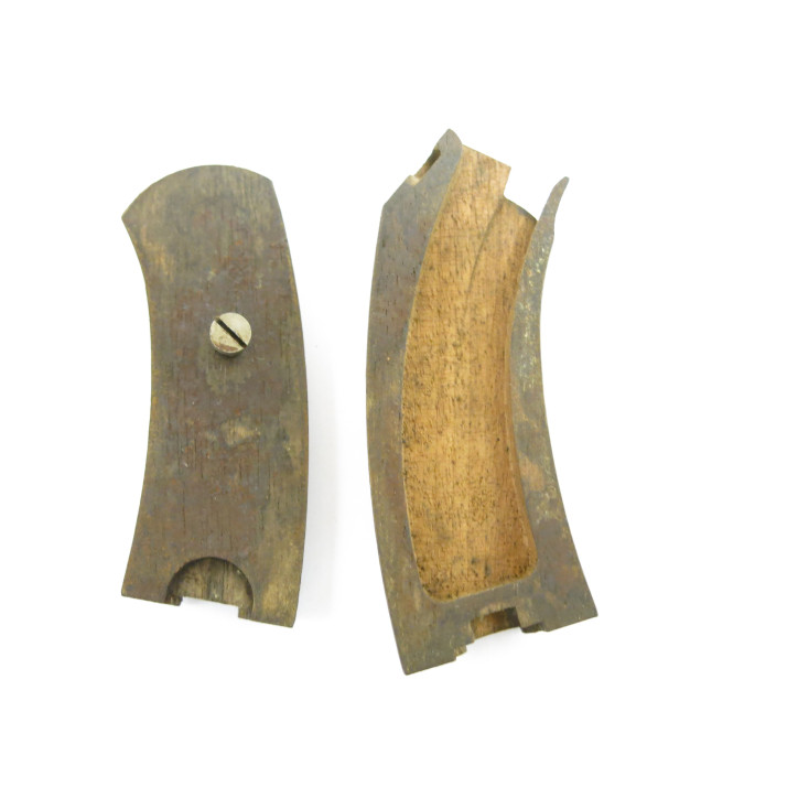 Belle paire de plaquettes de crosse originale revolver 1892 ref R  120 