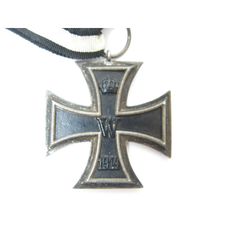 Croix de fer originale Allemande 14/18 avec son ruban ref 108