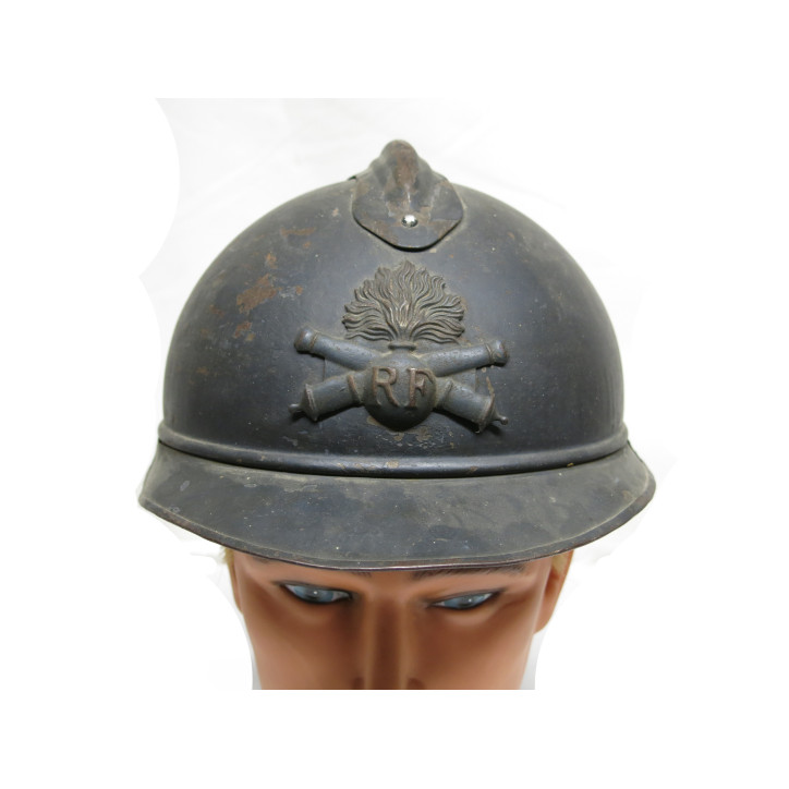 Casque Adrian artillerie bleu horizon 14/18  ref 954