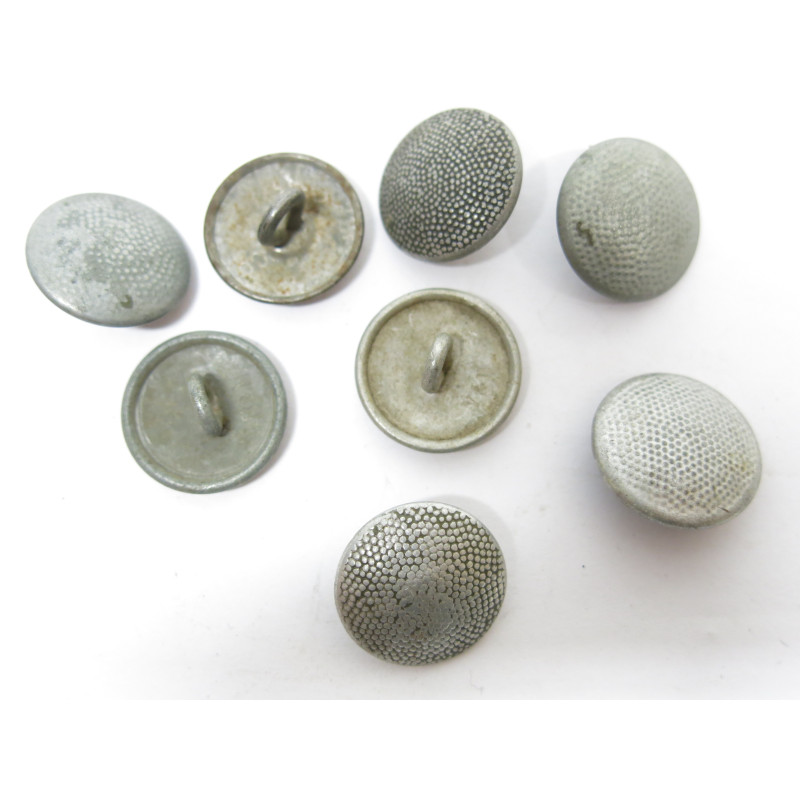 Lot de 8 boutons originaux Allemand veste Wh Ref  71