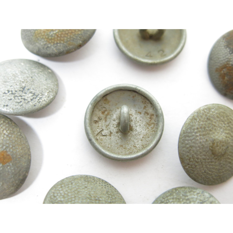 Lot de 10 boutons originaux Allemand veste Wh Ref  541