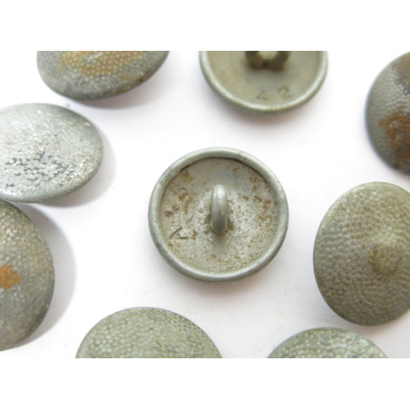 Lot de 10 boutons originaux Allemand veste Wh Ref  541