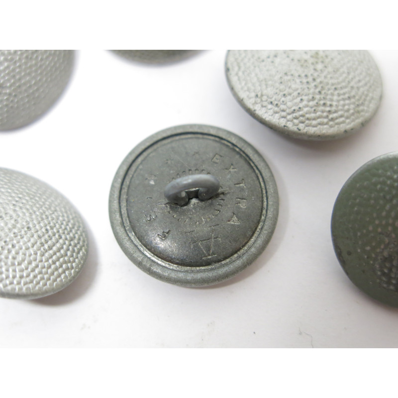 Lot de 6 boutons originaux Allemand veste Wh Ref  52