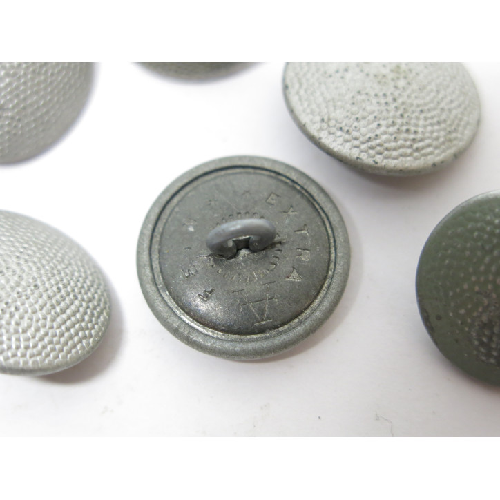 Lot de 6 boutons originaux Allemand veste Wh Ref  52