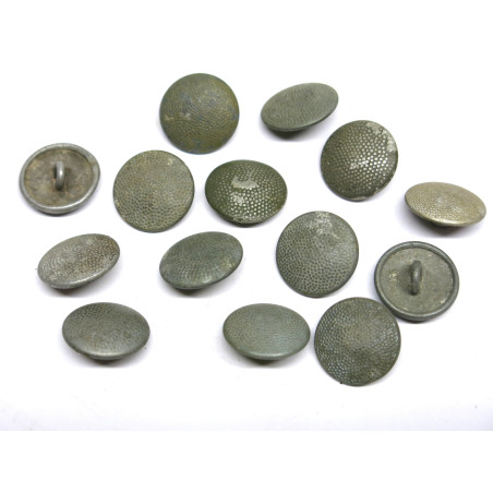 Lot de 14 boutons originaux Allemand veste Wh Ref  51