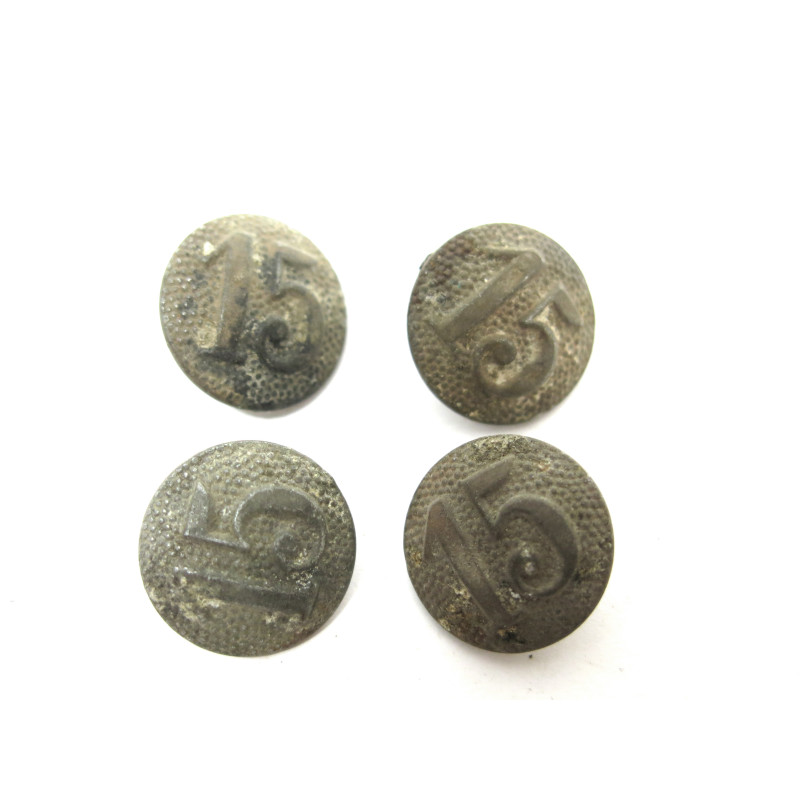 Lot de 4 boutons originaux Allemand veste Wh Ref  43