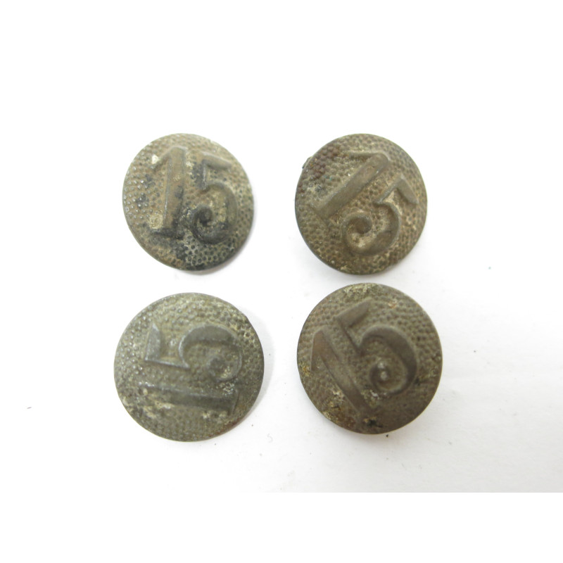 Lot de 4 boutons originaux Allemand veste Wh Ref  43