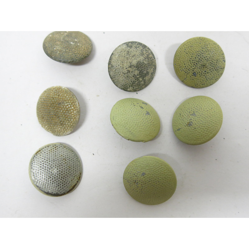 Lot de 8 boutons originaux Allemand veste Wh Ref  56