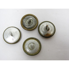 Lot de 4 boutons dorés originaux Allemand veste Wh Ref  49