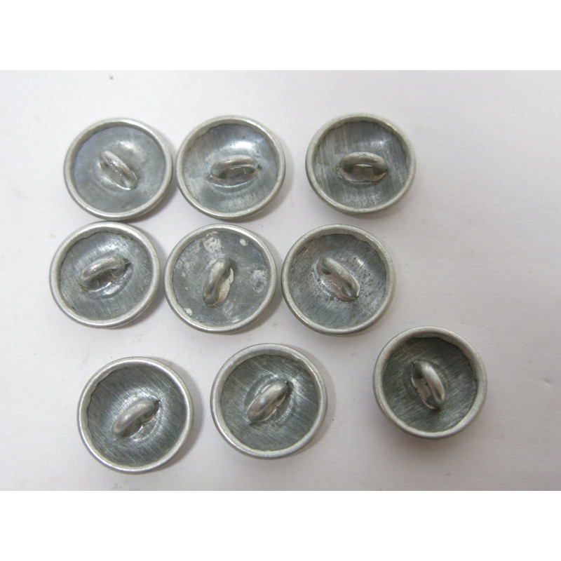 Lot de 9 boutons originaux Allemand veste Wh Ref  57