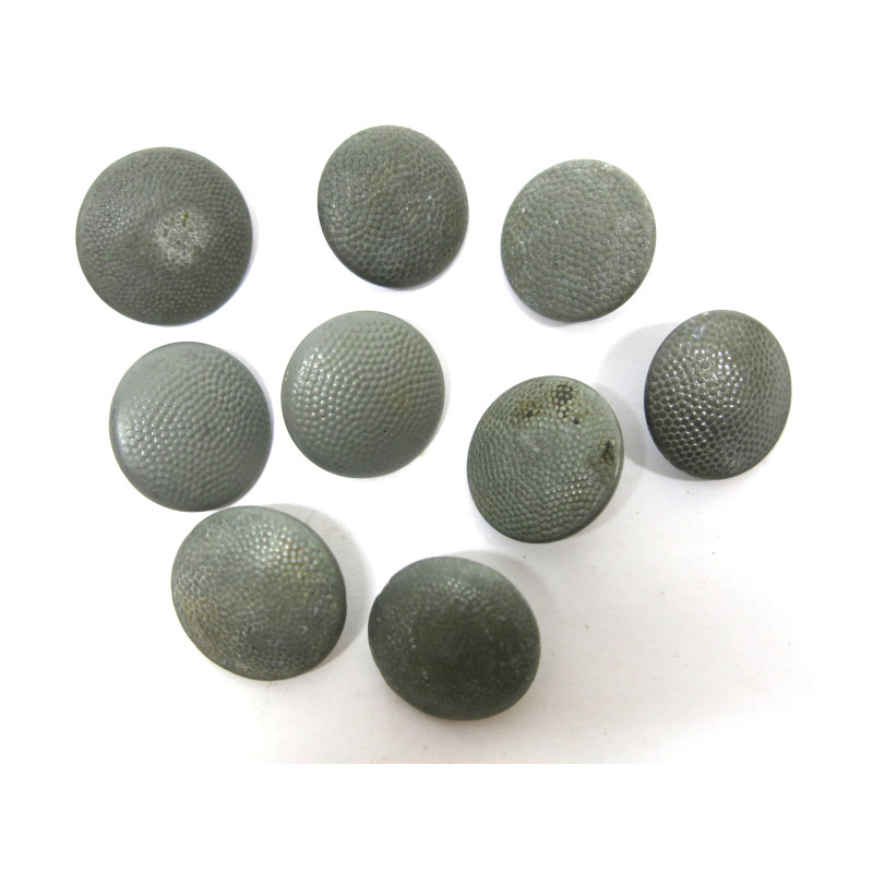 Lot de 9 boutons originaux Allemand veste Wh Ref  73