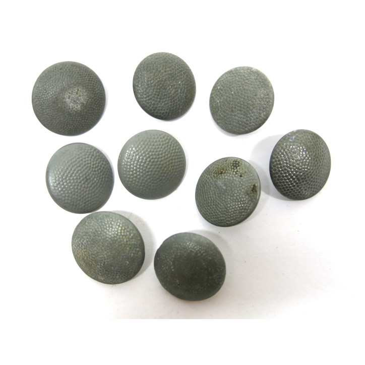 Lot de 9 boutons originaux Allemand veste Wh Ref  73