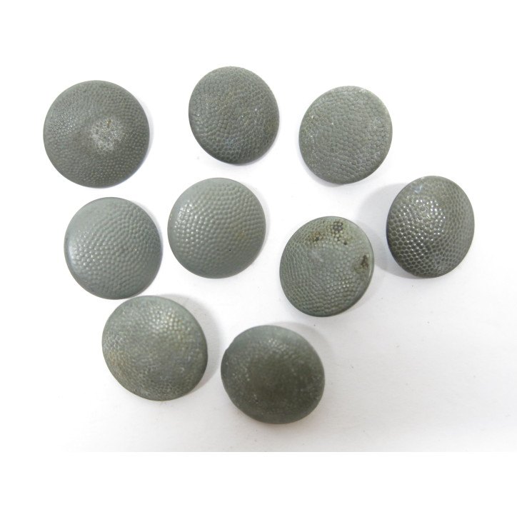 Lot de 9 boutons originaux Allemand veste Wh Ref  73