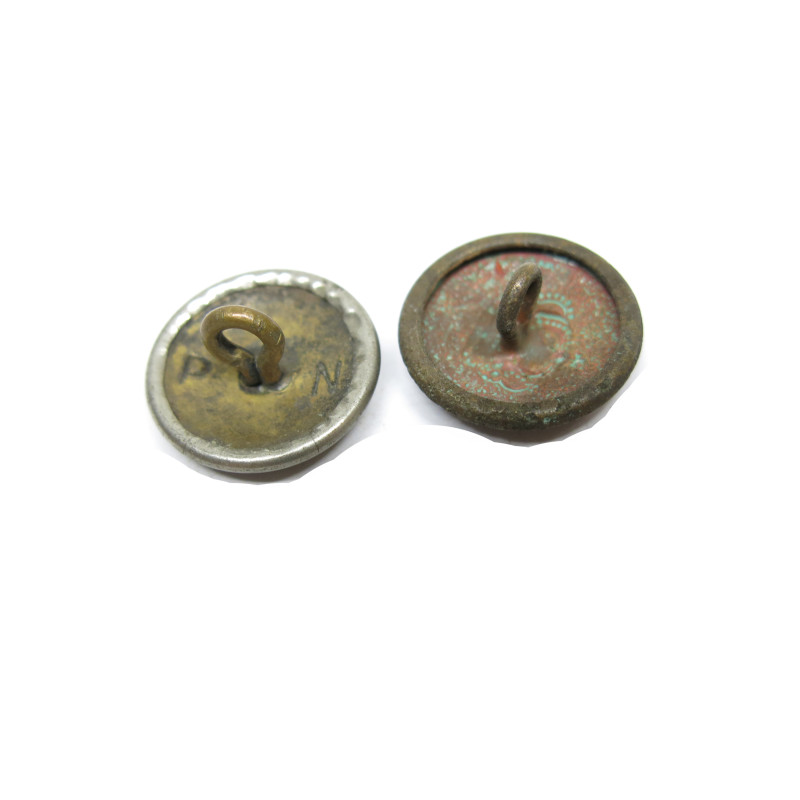 Lot de 2 boutons originaux Allemand veste Wh Ref  46