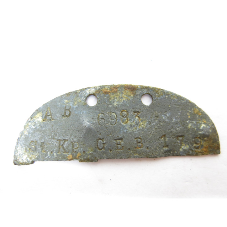 Dog tag German dead  ww2 from Normandie  pl 340