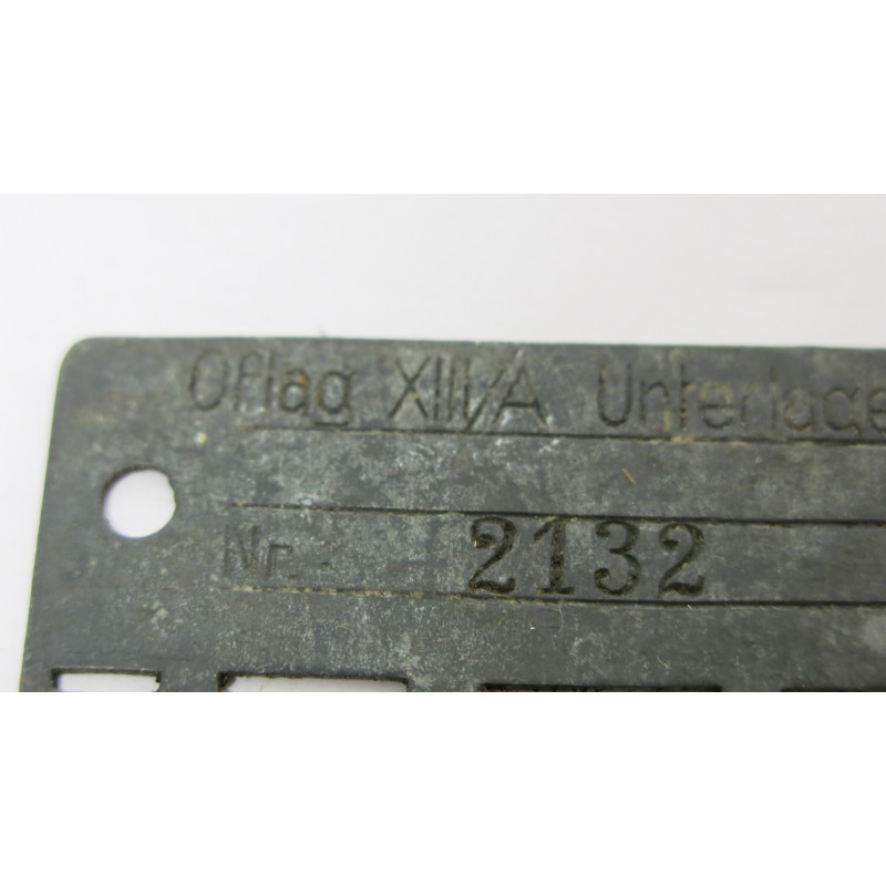 Plaque originale d'identification  Oflag officier  Ref  2132
