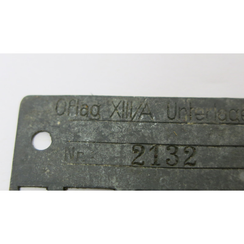 Plaque originale d'identification  Oflag officier  Ref  2132