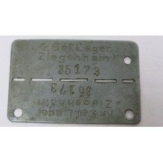 Dog tag  officer  OFLAG ww2 ref   35173