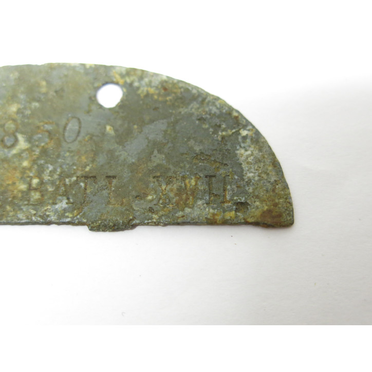 Demi plaque FLACK identification originale Allemande Normandie  Ref 405