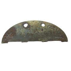 Demi plaque grenadier identification originale Allemande Normandie Ref 406