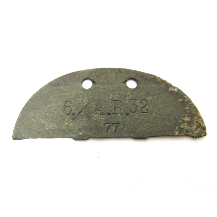 Dog tag German dead  ww2 from Normandie  ref  450