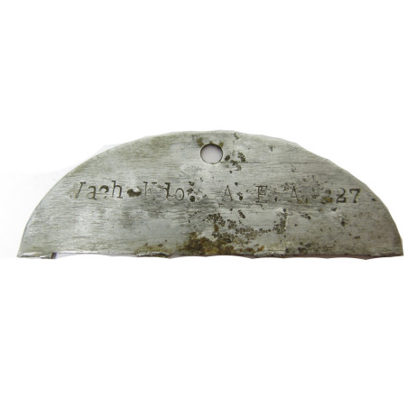 Demi plaque identification originale Allemande Normandie Ref 460