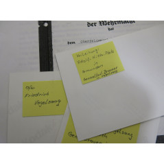 3 Photos dédicacées  Ritterkreuz 1942 soldat Vogelsang   ref  120 