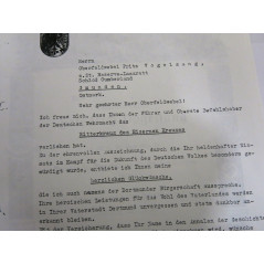 3 Photos dédicacées  Ritterkreuz 1942 soldat Vogelsang   ref  120 