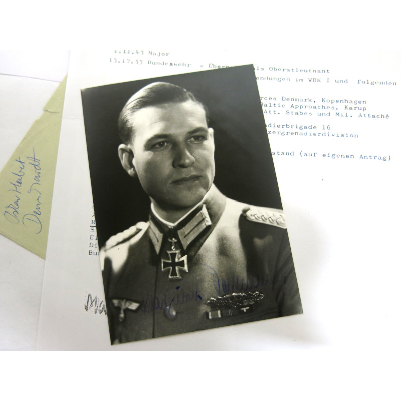 1 Photo dédicacée  Ritterkreuz 1940 soldat Ennhardt   ref  121