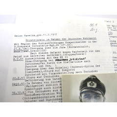 1 Photo dédicacée  Ritterkreuz 1941 soldat Heinz Hawelka    ref  122 