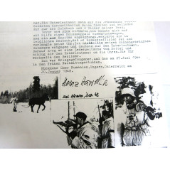 1 Photo dédicacée  Ritterkreuz 1941 soldat Heinz Hawelka    ref  122 