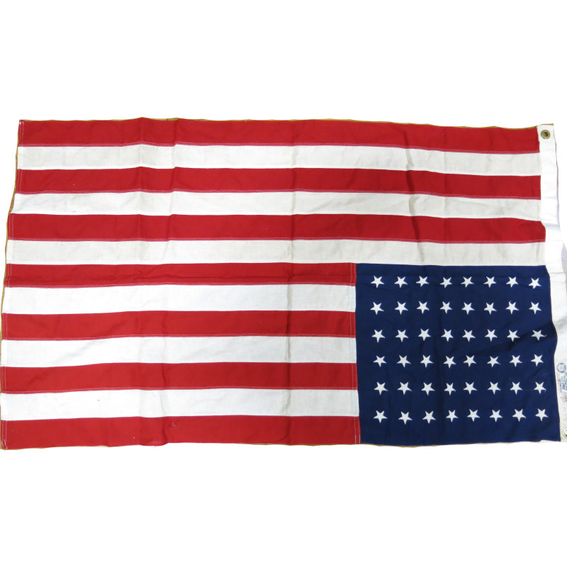 Drapeau Américain original 48 étoiles WW2 1.20 x 0.70 m   ref 100