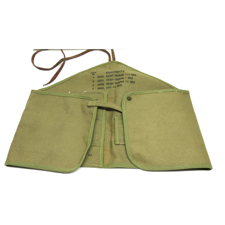 Trousse tissu pour  outillage US army datée 1942 ref 412 