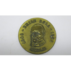 Médaille de table bronze Emile Zola Réf 236