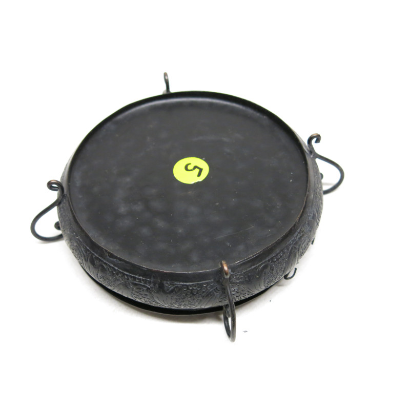 Superbe Boussole astrologique en métal asiatique gravée ref  147 