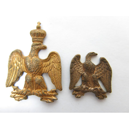 Lot de 2 Medaillons aigle Imperiale Napoleon ref 880